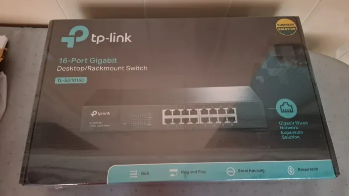 Switch TP-Link 16 Portas Gigabit TL-SG1016D
