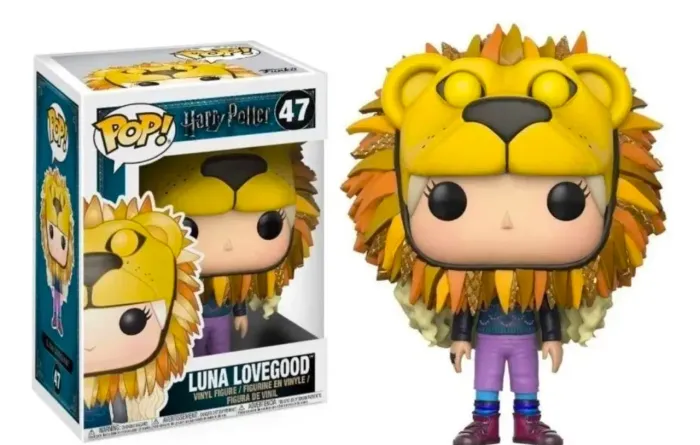 Funko pop Luna lovegood cabeça de leão  (com caixa original)