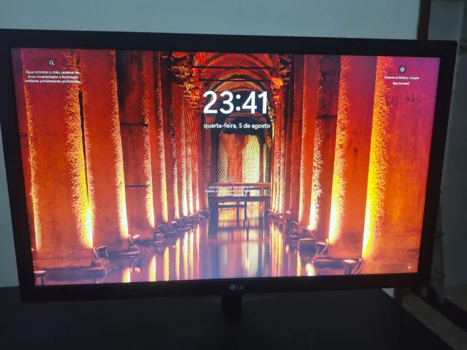 ?Monitor LG 21.5" Full HD 75Hz HDMI AMD FreeSync - Modelo 22MK400H (Perfeito Estado)