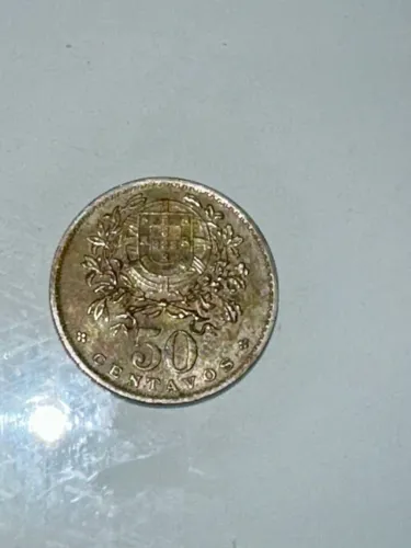 Moeda Rara Portugal 50 Centavos 1920 - Peça de Coleção (Alpaca)