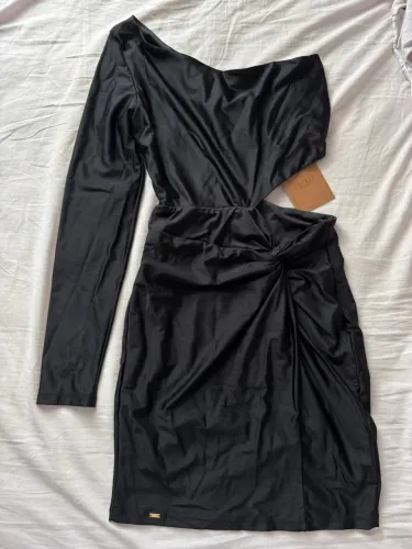 Vestido curto preto charry collection