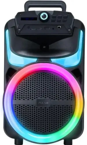 (Novo) Caixa de Som Pulse Burst 250W RMS 8POL BT/AUX/USB/FM - SP402E