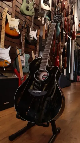 Violão Yamaha APX600 BL preto aço apx-600 apx 600