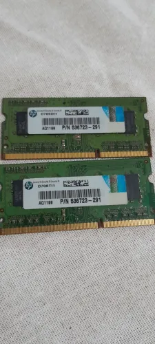 Memórias RAM Notebook ? 2x 2GB = 4GB Total