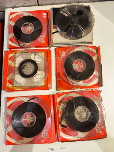  fita para gravador de rolo áudio no estado ( 6 unidades)  VINTAGE - usada 