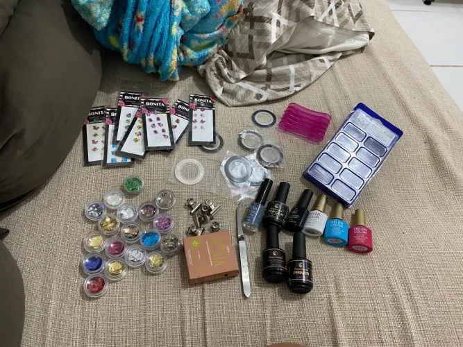 kit para unha em gel
