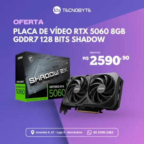 Placa de Video MSI Shadow 2X RTX 5060