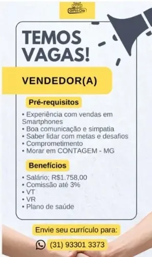 VENDEDOR CONTAGEM