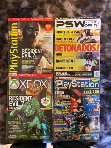 Revistas antigas PlayStation época ps1 ps2 ps3