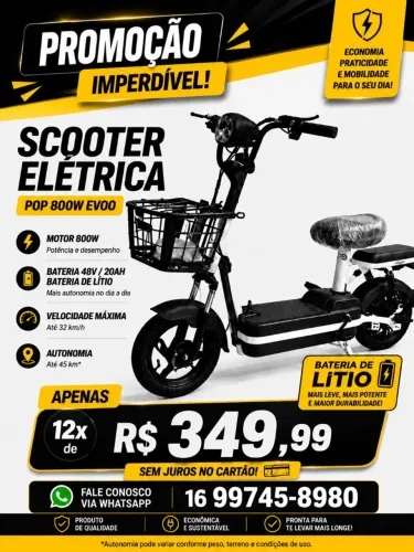 Scooter Elétrica Evoo