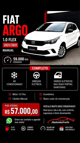 Fiat Argo 1.0 6V Flex. 2021