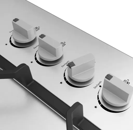 Cooktop a gás automático inox com nota fiscal 2026