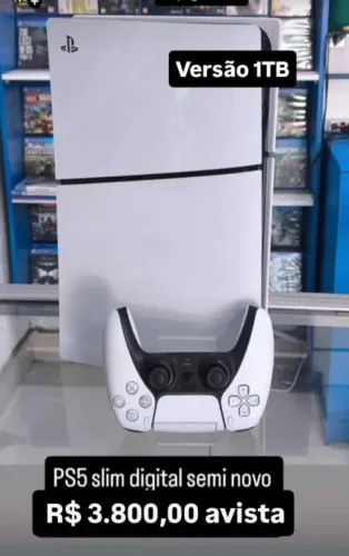 PS5 slim digital semi-novo