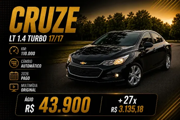 Chevrolet Cruze LT 1.4 16V Turbo Flex 4P Aut. 2017
