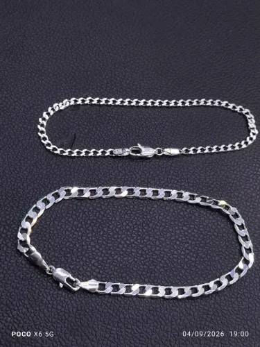 Kit pulseira prata 925