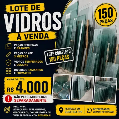 Lote de vidros (150)