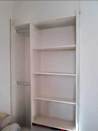 GUARDA -ROUPA Modulado MDF Branco - Closet /Armario com Prateleiras e Cabideiro