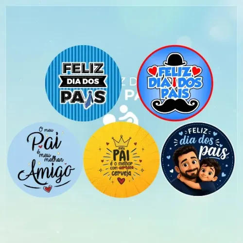 ? Bottons Dia dos Pais | Presente Criativo | A partir de R$ 5