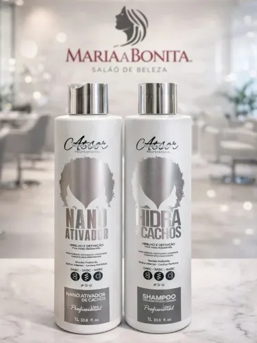 Nano Ativador e Shampoo Hidra Cachos 1L - R$180
