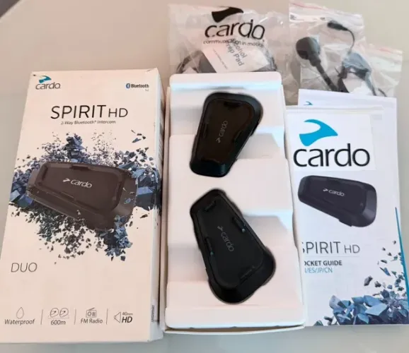 Intercomunicador de capacete Cardo Spirit HD Duo - Excelente Estado