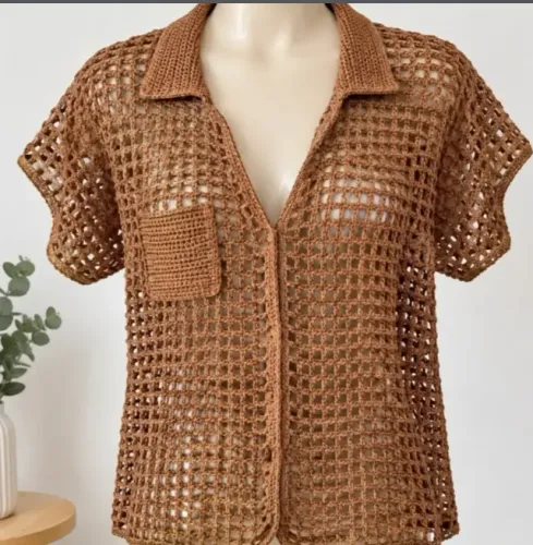 blusa de crochet