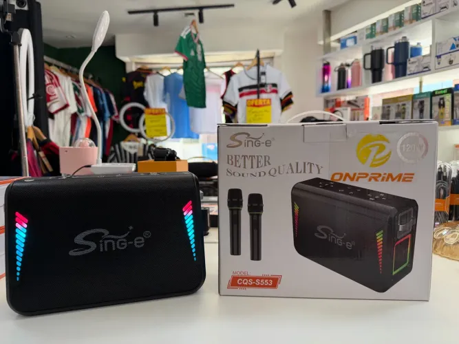 Som Bluetooth karaokê 120W
