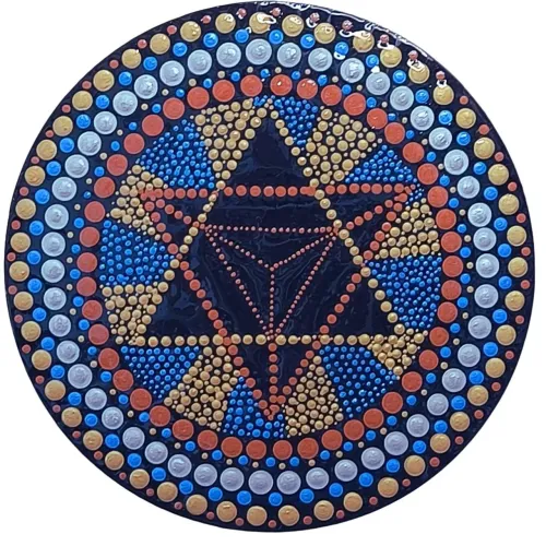 Quadro mandala decorativo em MDF 