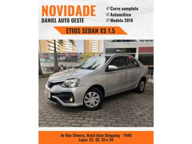 Toyota Etios XS Sedan 1.5 Flex 16V 4P Aut. 2018