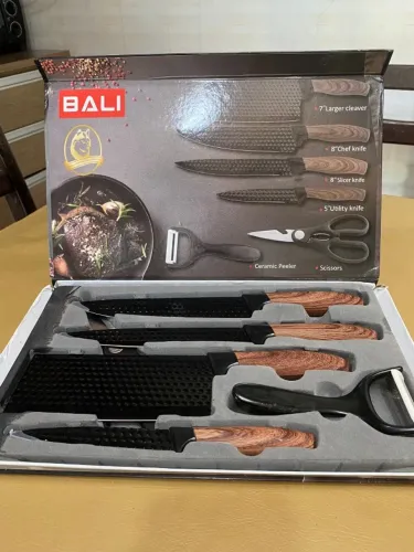 Kit Jogo De Facas Inox Corte Afiado Antiaderente 6 peças | NOVO
