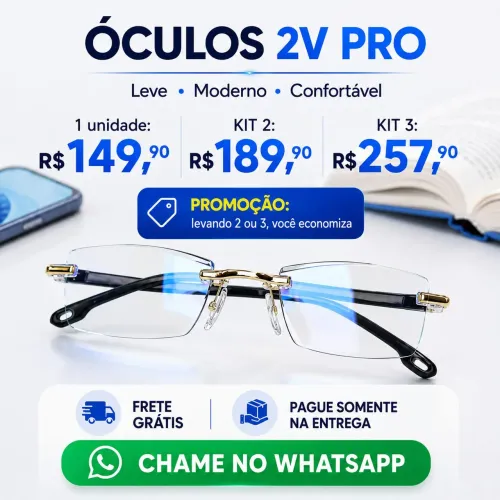 Óculos 2V Pro por R$ 149,90<br>