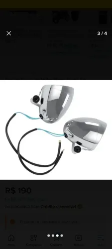 Farol de milha para motos SHOPPER/CUSTON