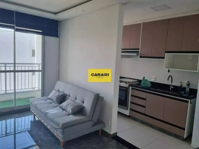 Apartamento 2 quartos, varanda, Condominio Living Magic Rudge Ramos - último andar - 52m2-