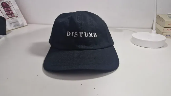 Boné Disturb 6 Panel Logo Washed in Black