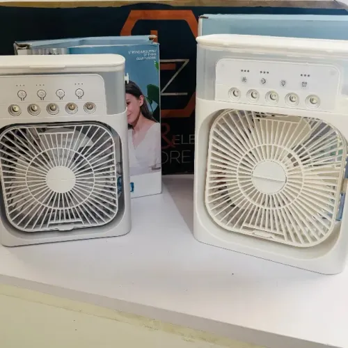 Ventilador Climatizador Umidificador - Agua - Gelo - LED