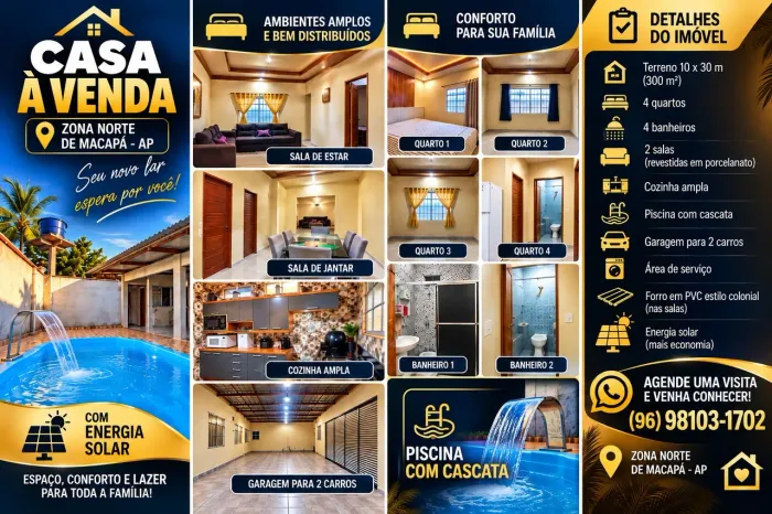 ? CASA À VENDA - ZONA NORTE DE MACAPÁ