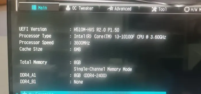 PLACA MAE ASROCK H510M-HVS R2.0 DDR4