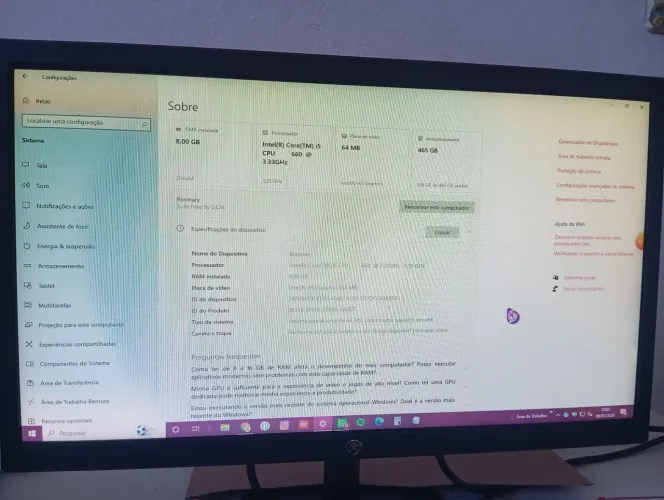 Computador Windows 10 pro na garantia