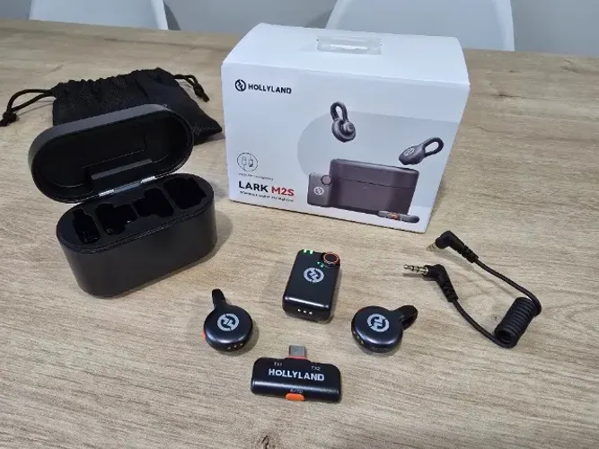 Microfone Hollyland Lark M2s - Combo Wireless Usb-c E Câmeras