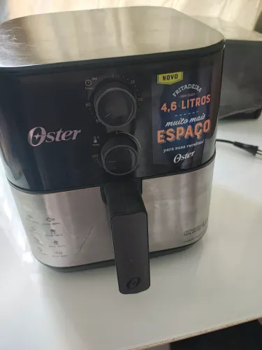 Air Fryer Oster 4,6L Inox Compact 220v (Perfeito Estado + Manual)