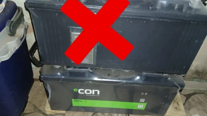Bateria 150 amperes com a nota de garantia