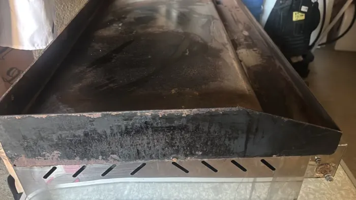 Chapa a gás para lanches
