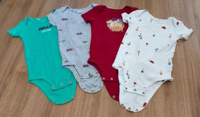Kit 4 Body Manga Curta (Carter's) - Tam 18 meses