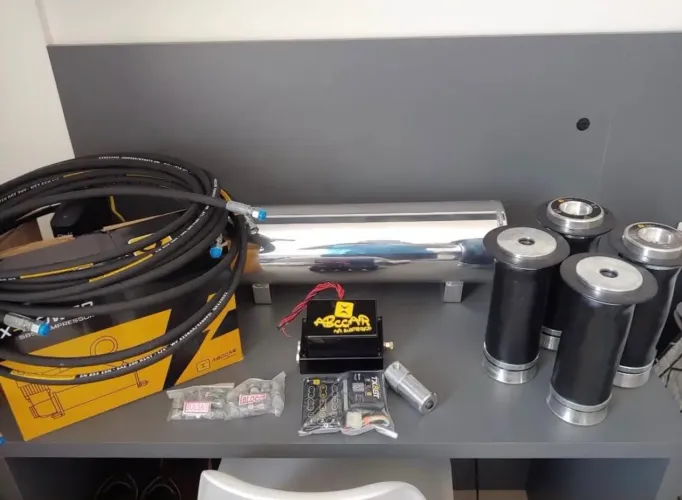 KIT SUSPENSÃO A AR 10MM COMPLETO