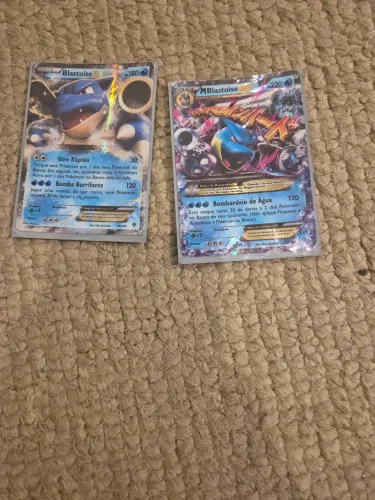 Blastoise ex e mega antigas
