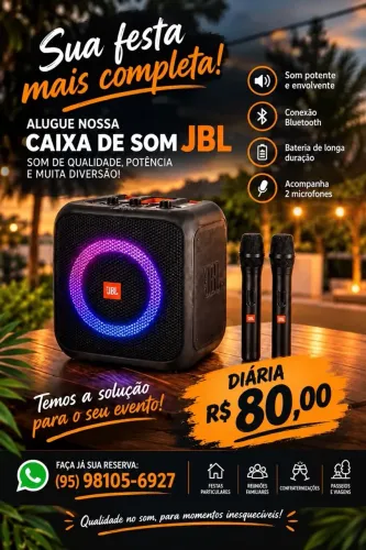 ALUGUEL CAIXA DE SOM