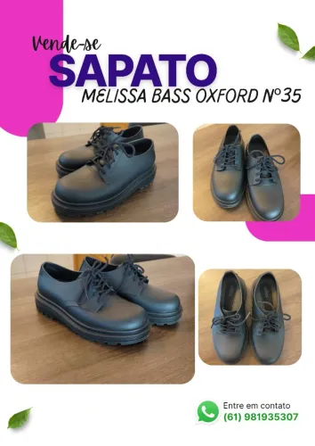 Sapato Melissa Feminino tamanho 35