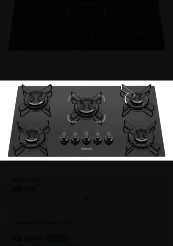 Cooktop Itatiaia Essencial 5 Bocas Preto
