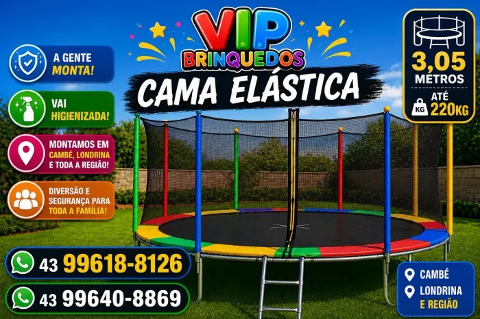 ? Aluguel de Cama Elástica 3 Metros | Pula-Pula para Festas e Eventos