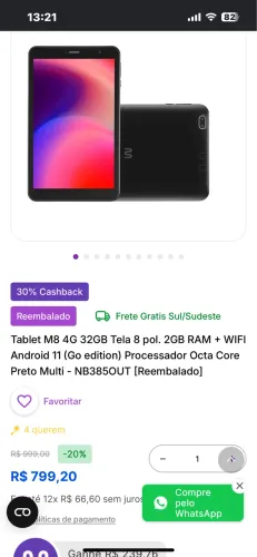 Tablet M8 4G 32GB