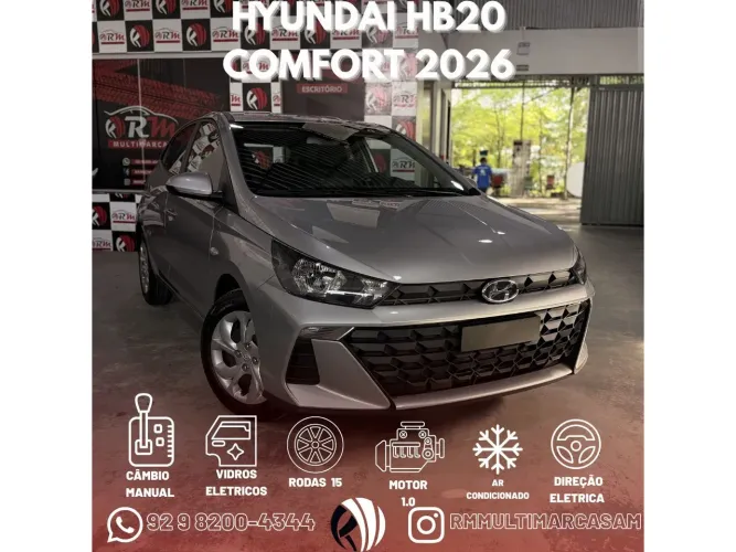 Hyundai HB20 Comfort 1.0 Flex 12V Mec. 2026